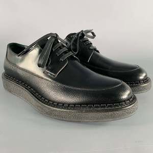 DIOR HOMME Black Leather Creeper Lace-Up Shoes